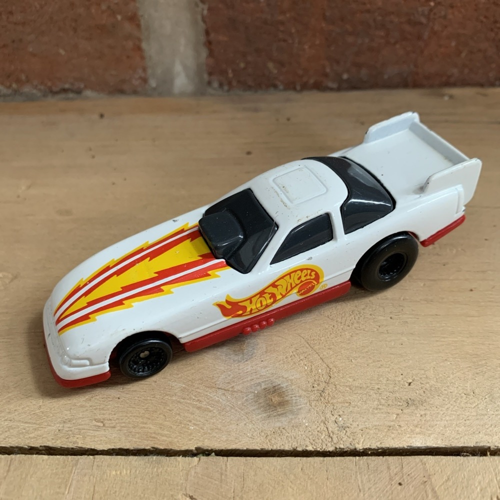 Vintage 1993 McDonalds Happy Meal - Mattel Hot Wheels White McDonalds Funny Car